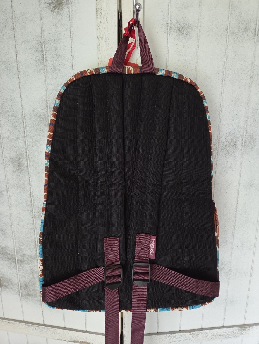 NWT Wrangler Aztec Print Backpack in Brown & Turquoise - Picture 2 of 5